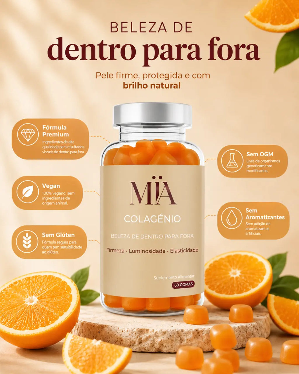 Gomas de Colagénio Beleza de dentro para fora
