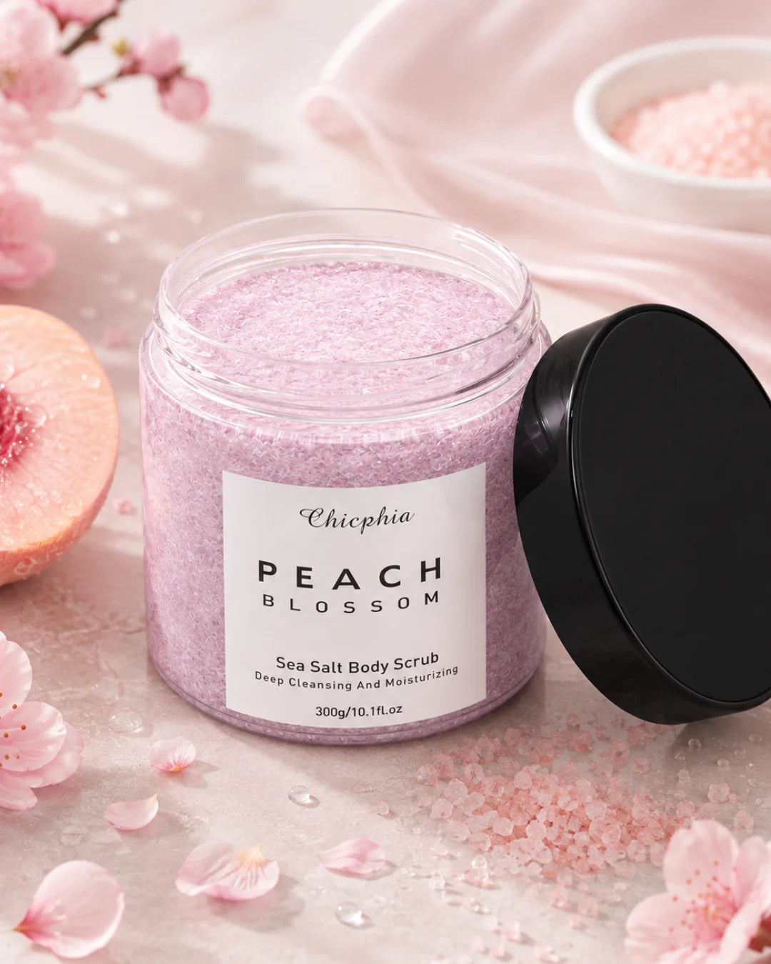 Body Scrub Sea Salt Peach Blossom