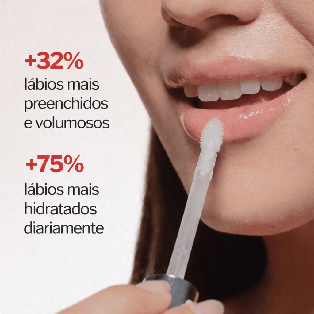 Gloss Preenchedor Labial Lábios Mais Volumosos, Hidratados e com Efeito Anti-Idade